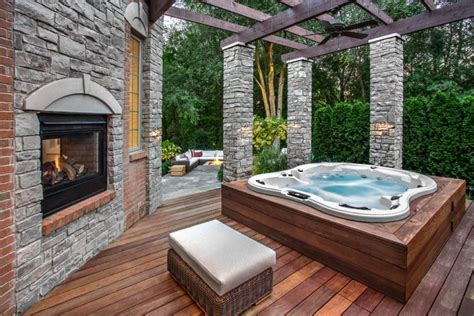 48 Awesome Garden Hot Tub Designs DigsDigs