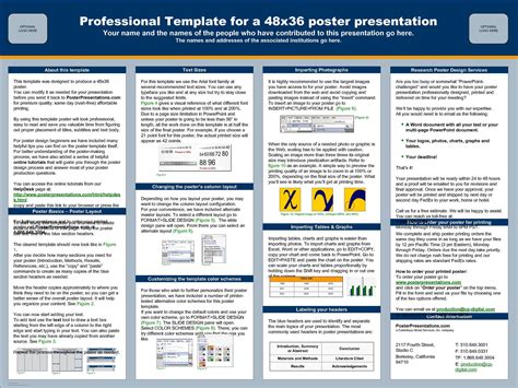 48 X 36 Powerpoint Poster Template