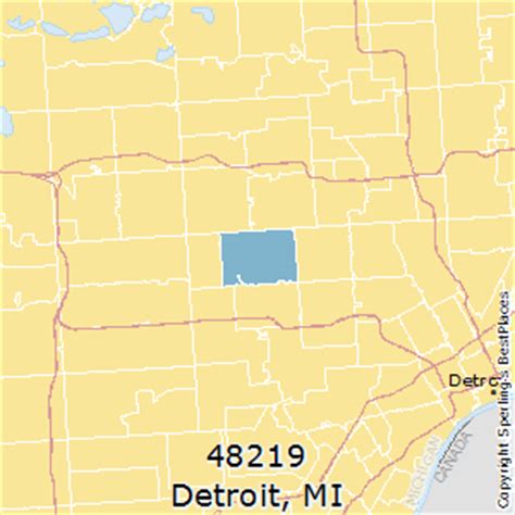 48219 Zip Code Map