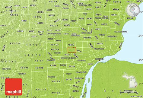 33 Detroit Zip Code Map Maps Database Source