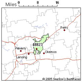 48823 Zip Code Map