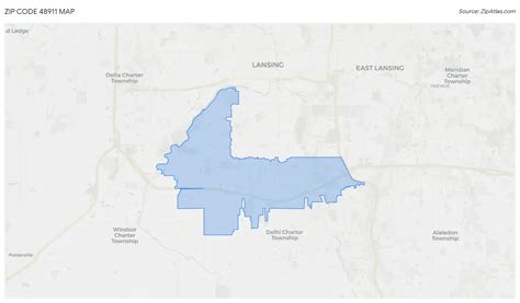 48911 Zip Code Map