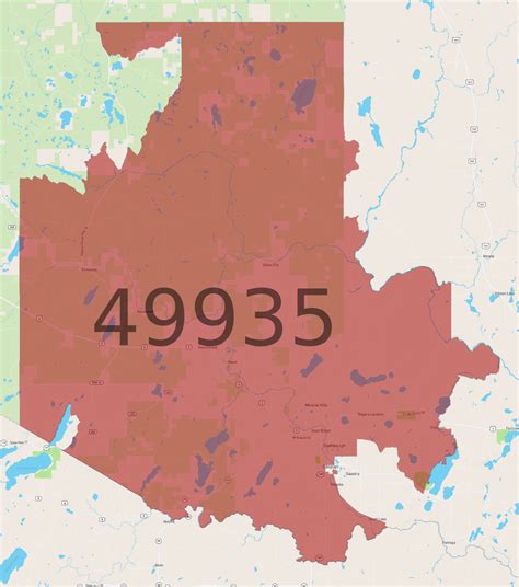 49935 Zip Code Map