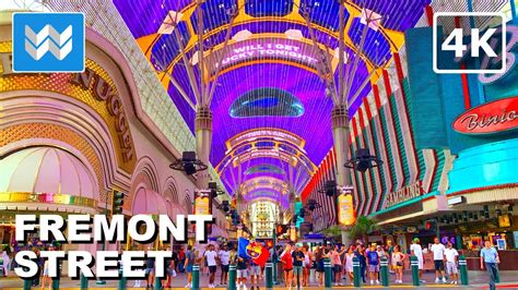 4K Fremont Street Las Vegas August 2023 Las Vegas Nevada USA