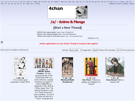 4chan Aco Catalog