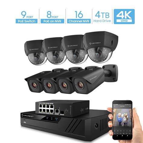 4k security camera system poe