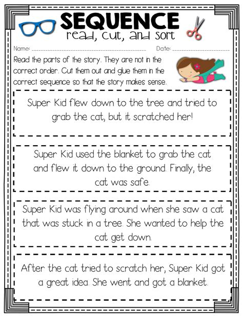 4Th Grade Sequencing Events In A Story Worksheets