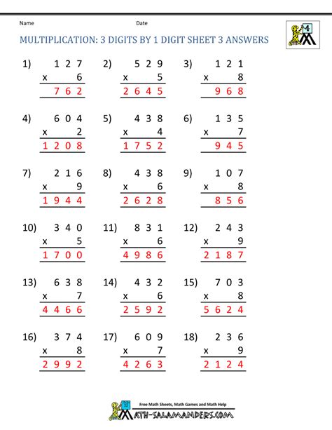 4Th Grade Math Worksheets Answer Key: Tips For Parents And Teachers