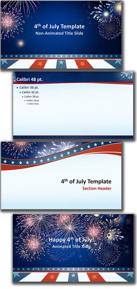 July 4th Celebrate PowerPoint Backgrounds and Wallpapers PPT Garden