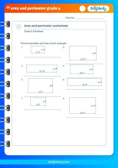 Discover the Joy of Learning Area and Perimeter with These 4th Grade Worksheets!