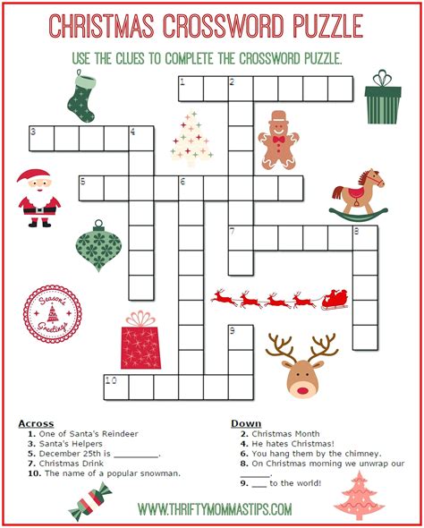 4th Grade Crossword Puzzles Printable