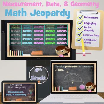 4th Grade Math: Geometry Jeopardy Template