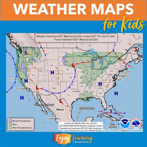 4Th Grade Weather Map Project