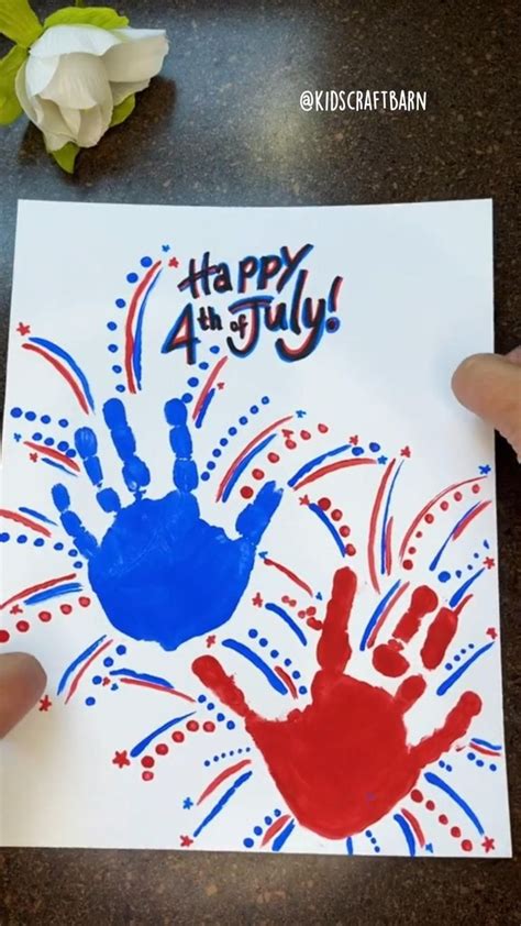 4th of July Handprint Fireworks