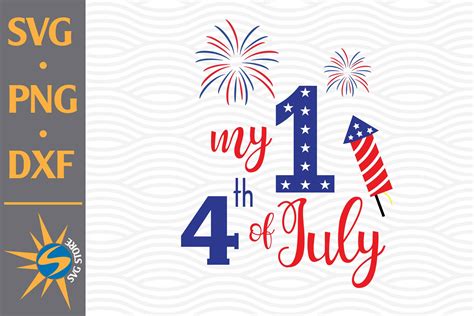 Download 4th of July SVG, 1st Fourth of... Commercial Use DXF Files