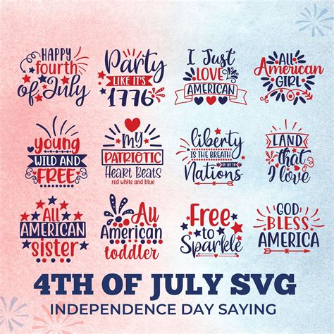 Download 4th of July SVG Bundle, Love USA... Printable