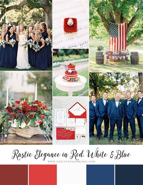 4th of July Wedding Color Palette