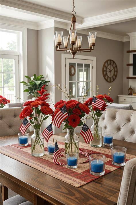 4th of July Tabletop Decor Ideas