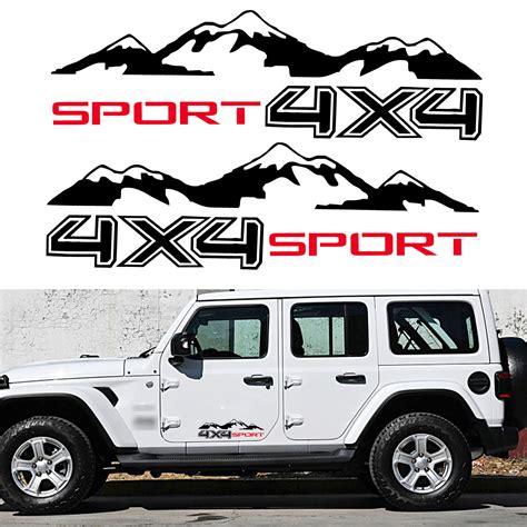 4x4 Car Stickers