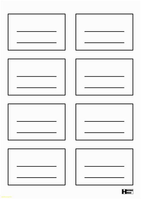 Free 4x6 Index Card Template Word Printable Word Searches