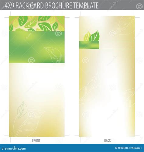 4x9 Rack Card Template