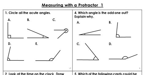 5 Tips For Doing Practice Worksheets On Angles And Their Measure