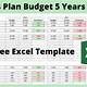 5 Year Business Plan Excel Template