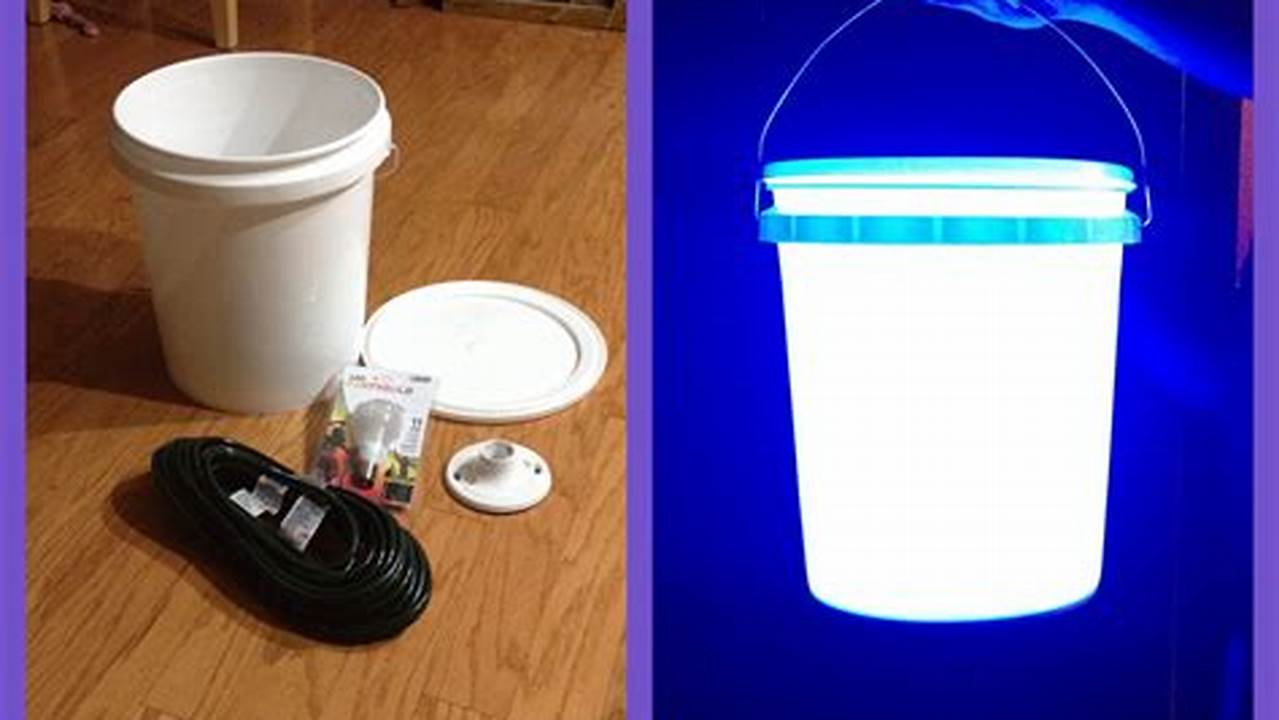 Unique and Portable Lighting Solutions: 5-Gallon Bucket Lights for Camping