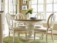 CountryChic 5 Piece Round White Dining Table Set Zin Home