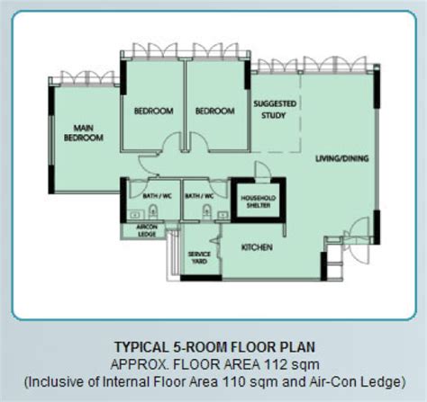 Hdb 5 Room Floor Plan Bto Home Alqu