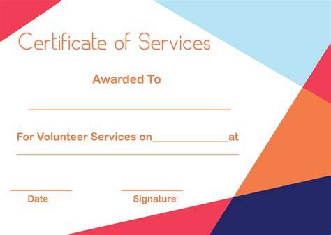 5+ Free Printable Certificate Of Service Templates | HowToWiki