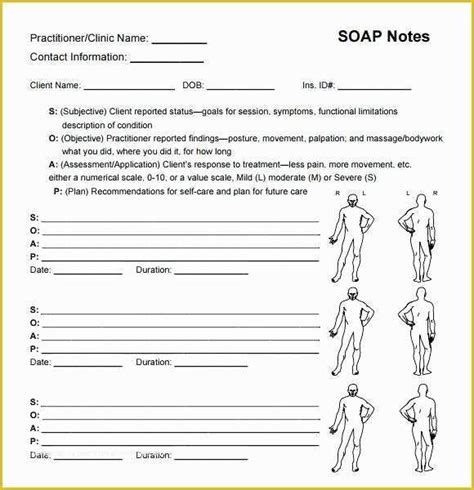 5 Best Printable Chiropractic Forms Soap Note - printablee.com