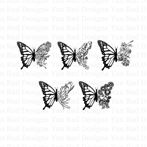 Download 5 Butterfly Bundle | Mandala Cut Files