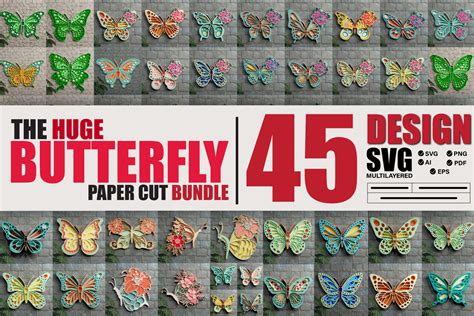 Download 5 Butterfly Bundle | Mandala Easy Edite