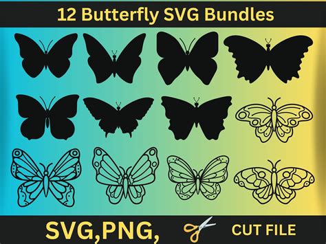 Download 5 Butterfly Bundle | Mandala Files Free PSD Mockups