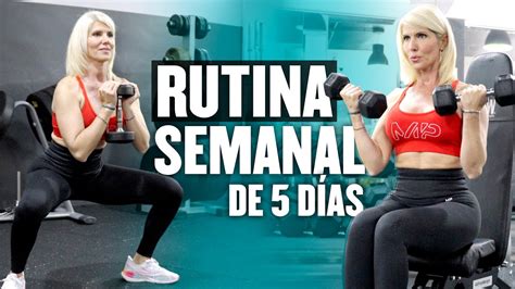 5 Dias Rutinas Gimnasio Semana de 5 días de entrenamiento ideal chicas - Mundo Nutrición. Nutrición  deportiva y suplementos