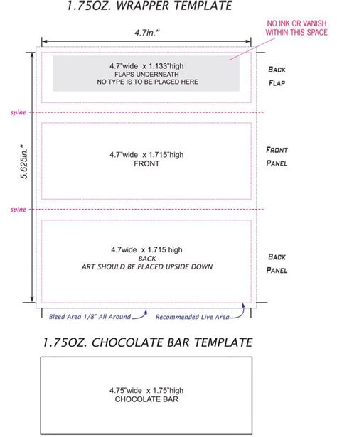 5 Free Blank Candy Bar Wrapper Templates