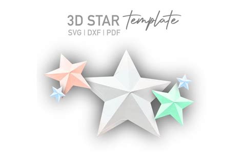 Shine Bright with the Stunning 5-Point 3D Star SVG File - A Must-Have for Your Crafting Dreams!