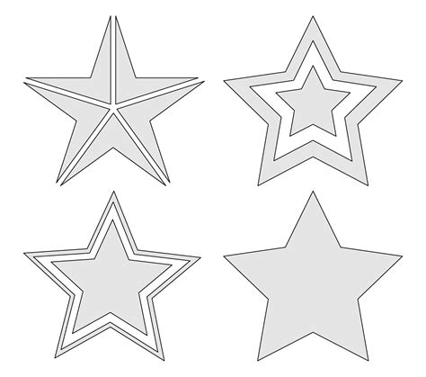 5 Pointed Star Template Free Printable