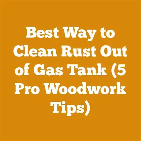 Cleaning a Rusty Gas Tank