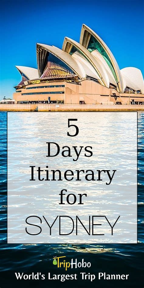 5 day itinerary sydney