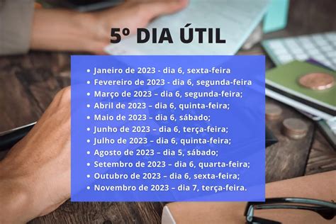 5 dia util de agosto 2023