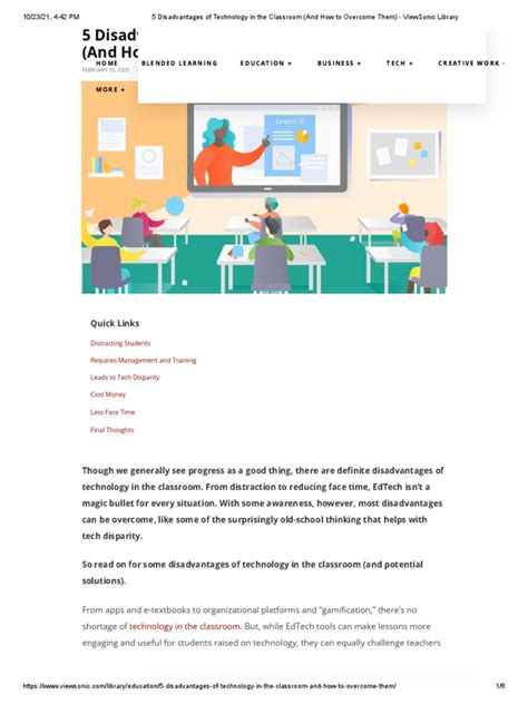 5 disadvantages of technology in the classroom and how to overcome them