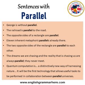 5 example of parallel sentence