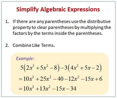 5 examples of algebraic expressions with solutions class 9