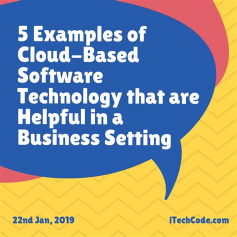 5 examples of cloud based software