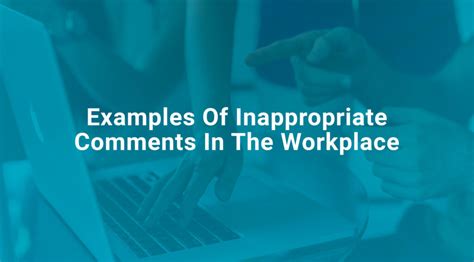 5 examples of inappropriate language in a workplace