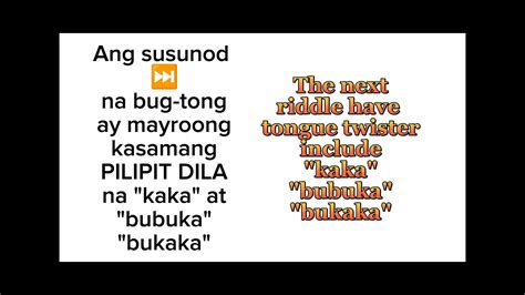 5 examples of riddles with answers tagalog