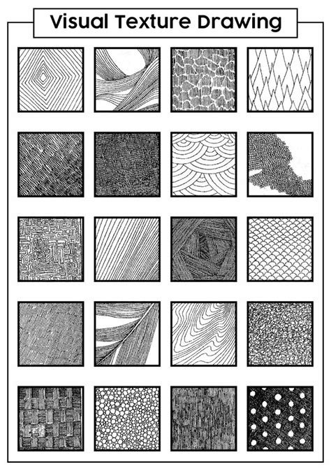 5 examples of visual texture
