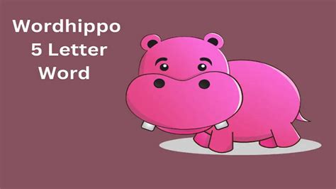 5 letter hippo